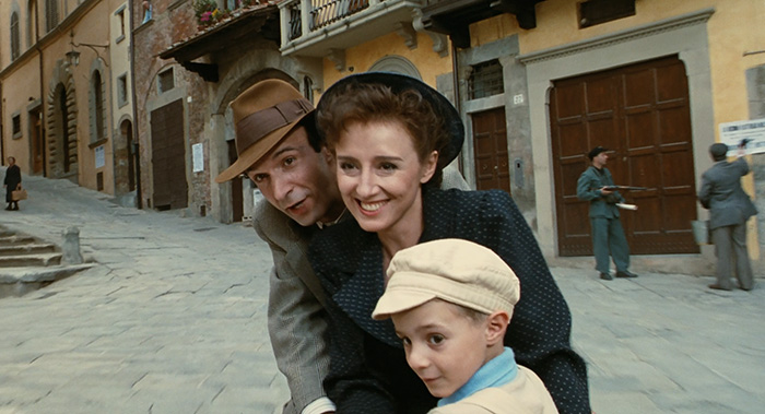 Fietsscene in Arezzo, La vita è bella (Roberto Benigni,1997)