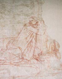 Ambrogio Lorenzetti, Annunciation, sinopia drawing