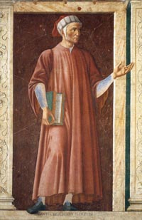 Andrea del Castagno, Dante Alighieri,