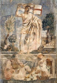 Andrea del Castagno, Resurrection (detail), 1447, fresco, Sant'Apollonia, Florence