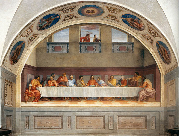 Andrea del Sarto, The Last Supper, 1520-25, fresco, 525 x 871 cm, Convent of San Salvi