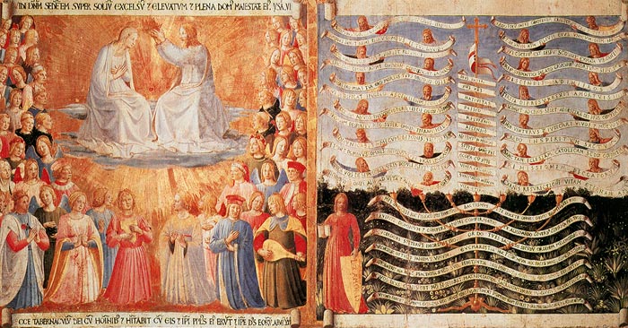 Fra Angelico, Armadio degli Argenti: Coronation of the Virgin and Lex Amoris