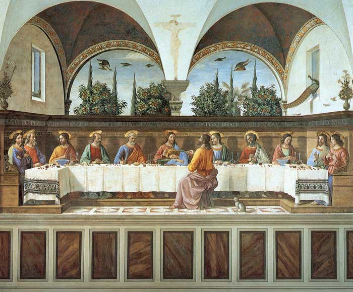 Detail from the Last Supper by Domenico Ghirlandaio Jigsaw Puzzle by  Domenico Ghirlandaio - Bridgeman Prints