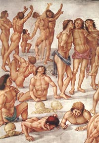 Luca Signorelli, Resurrection of the Flesh (detail)