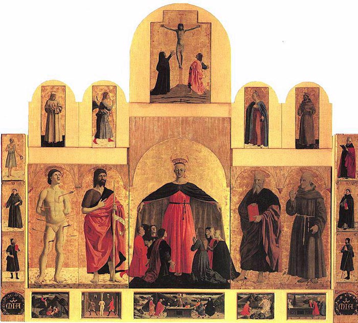 Piero della Francesca, Polittico della Misericordia, 1444-1465, tecnica mista su tavola, 273x330 cm, Museo Civico, Sansepolcro
