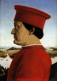 Piero della Francesca, Portraits of Federico da Montefeltro and His Wife Battista Sforza