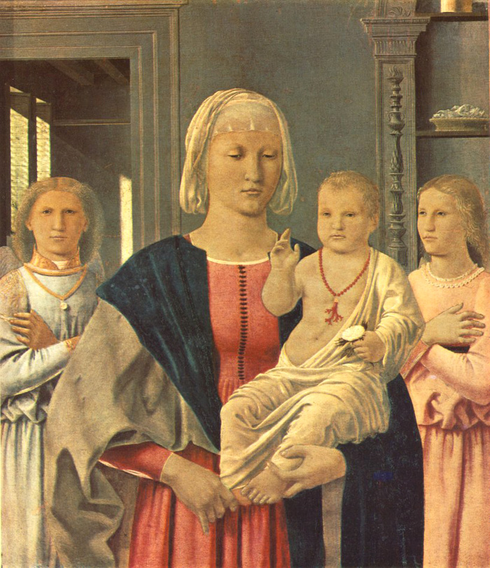 Piero della Francesca, Madonna di Senigallia (c. 1474) - Oil on panel, 67 x 53.5 cm, Galleria Nazionale delle Marche, Urbino
