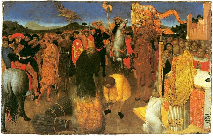 Sassetta, Death of the Heretic on the Bonfire
