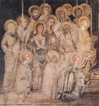 Simone Martini, Maestà (Madonna with Angels and Saints), 1312 - 1315, Palazzo Pubblico, Siena