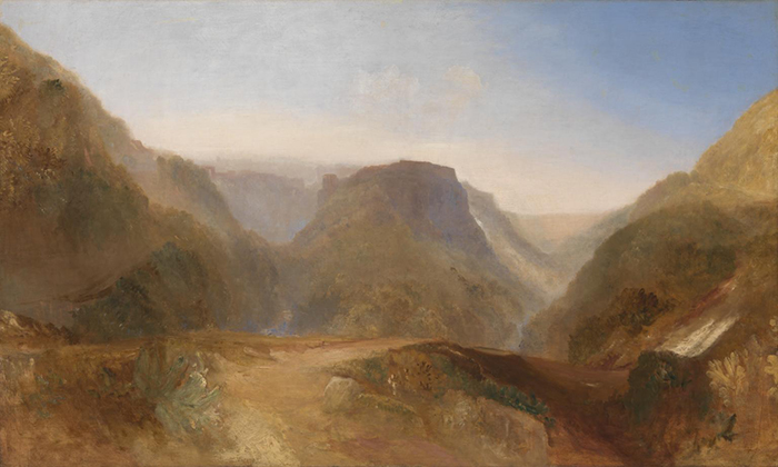 Joseph Mallord William Turner ‘Italian Landscape, probably Civita di Bagnoregio’, 1828
