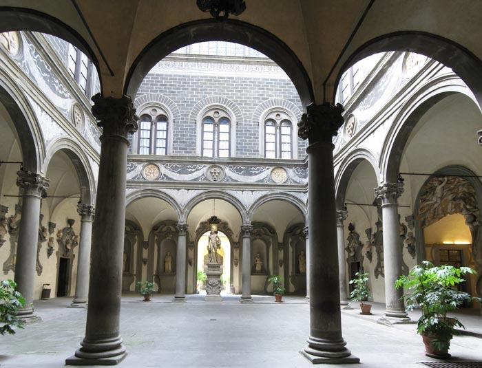 Palazzo Medici-Riccardi in Florence, courtyard