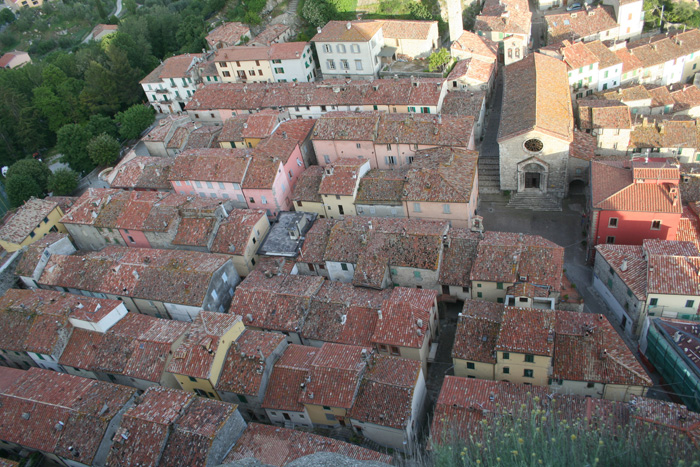 Roccalbegna, view from the Rocca Aldobrandeschi