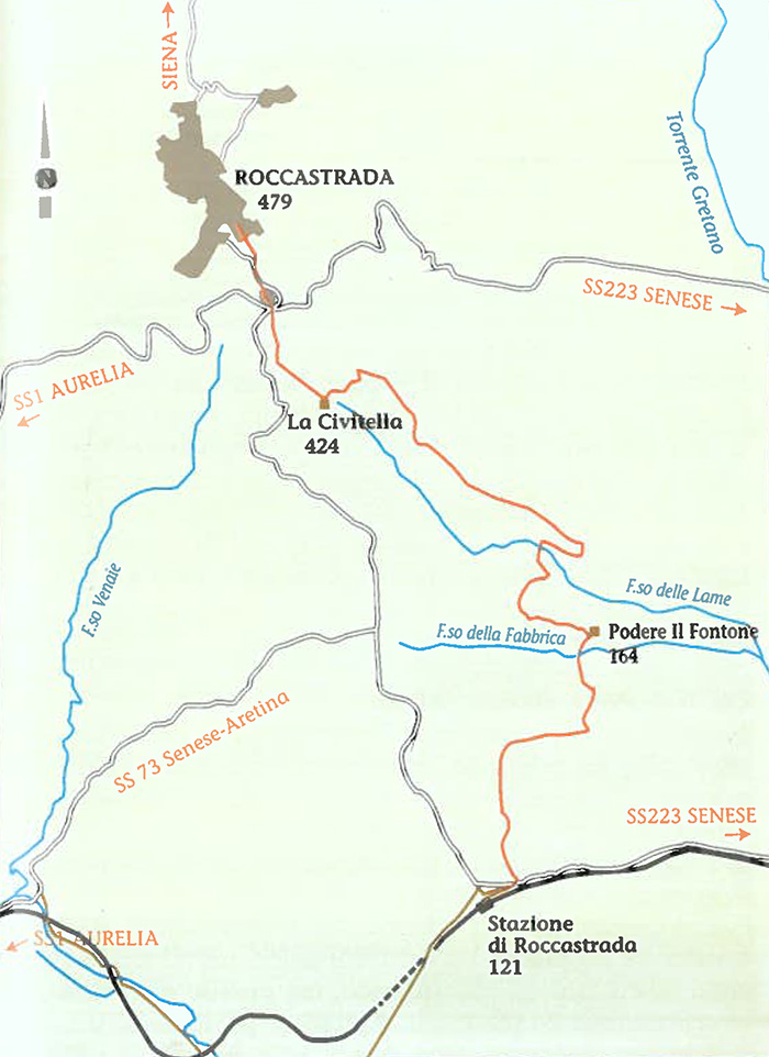 Map 1 Sticciano Roccastrada


