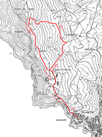 Punta del Corvo mappa